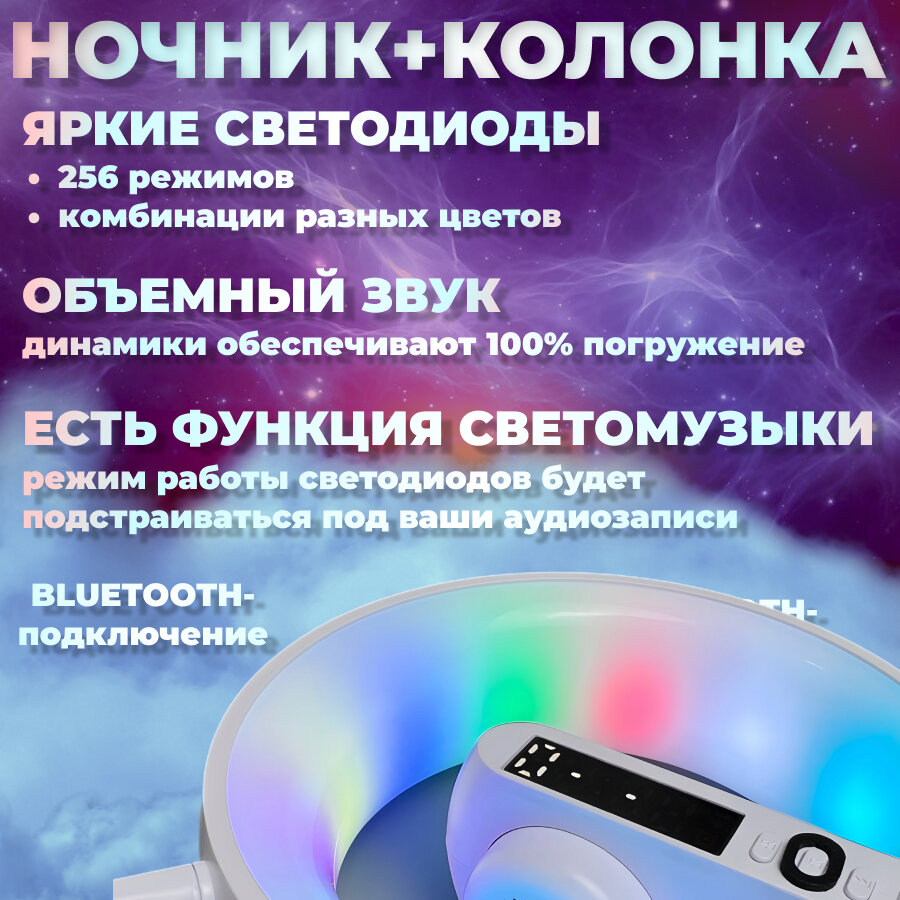 Умная колонка Super Wolf, арт-декор, Bluetooth, встроенный аккумулятор, белый — фото 1