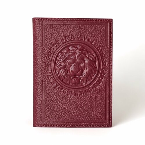 Обложка для паспорта Makey 009-08-51, красный женская кожаная обложка для паспорта makey bubbles 009 08 50 2 баклажан