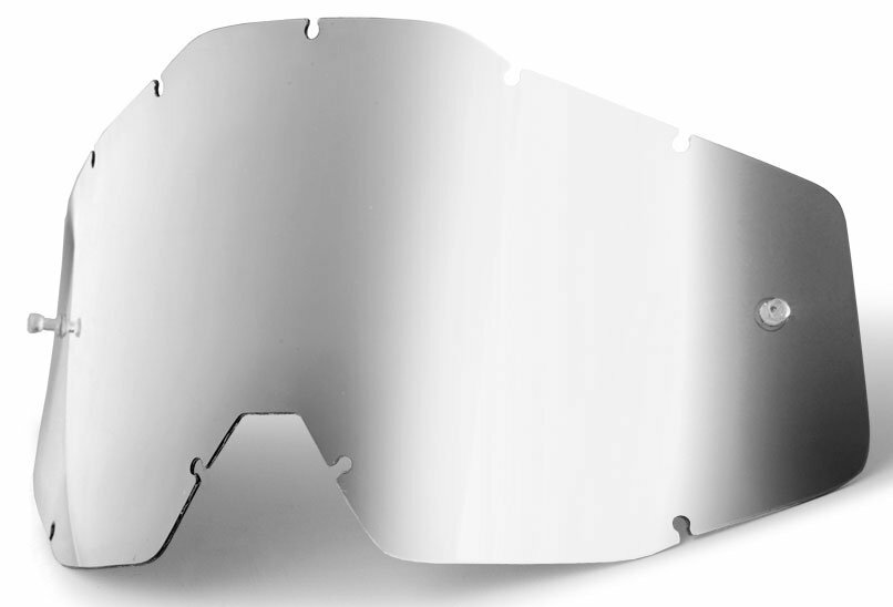 Линза 100% Racecraft/Accuri/Strata Anti-Fog Silver Mirror 51002-008-02