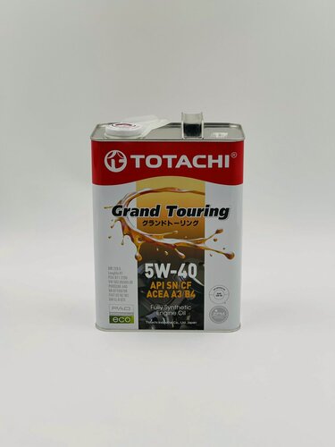 Изображение товара Масло моторное TOTACHI Grand Touring 5w-40, синтетическое 4л