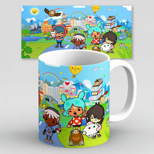 Кружка с приколом мем игра Тока Бока Toca Boca World Life