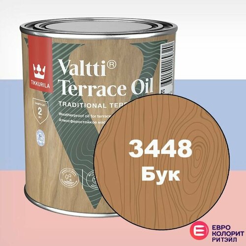 Tikkurila Valtti Terrace Oil Масло для террас 09 л Цвет 3448 Бук 1806₽