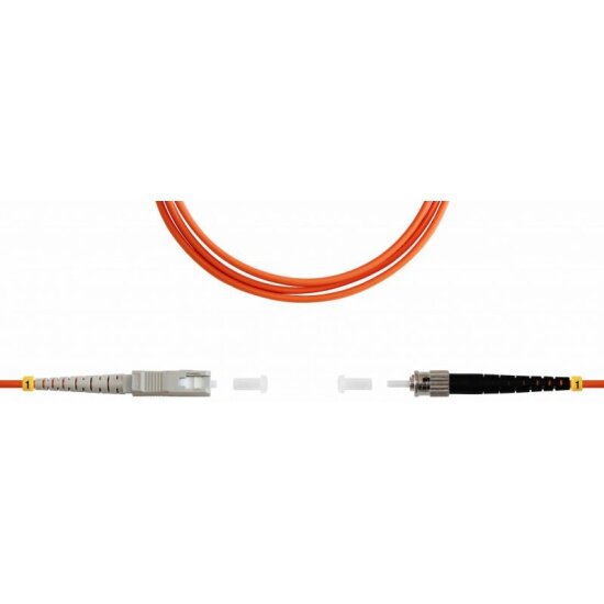 Патч-корд оптический Toplan , симплексный, SC/PC-ST/PC, MM 50/125 (OM2), 50 м, LSZH