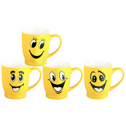 Кружка Смайлик 230мл фарфор микс дизайна 1192₽