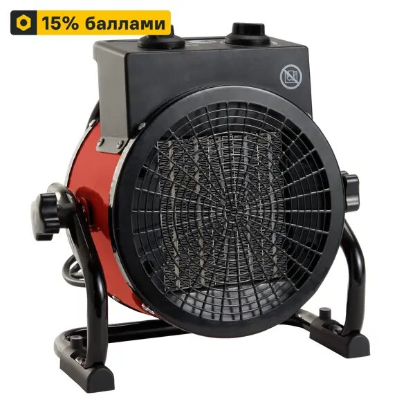 Тепловая пушка электрическая Equation 3000 Вт цвет красный