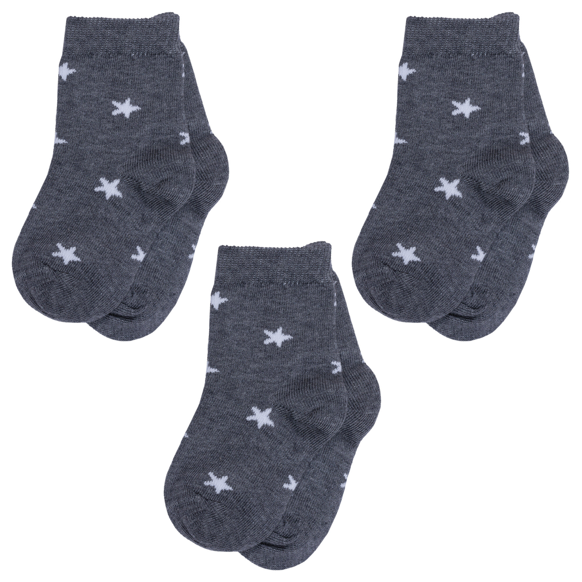 Носки RuSocks Базовая коллекция, 3 пары, размер 10-12, темно-серый