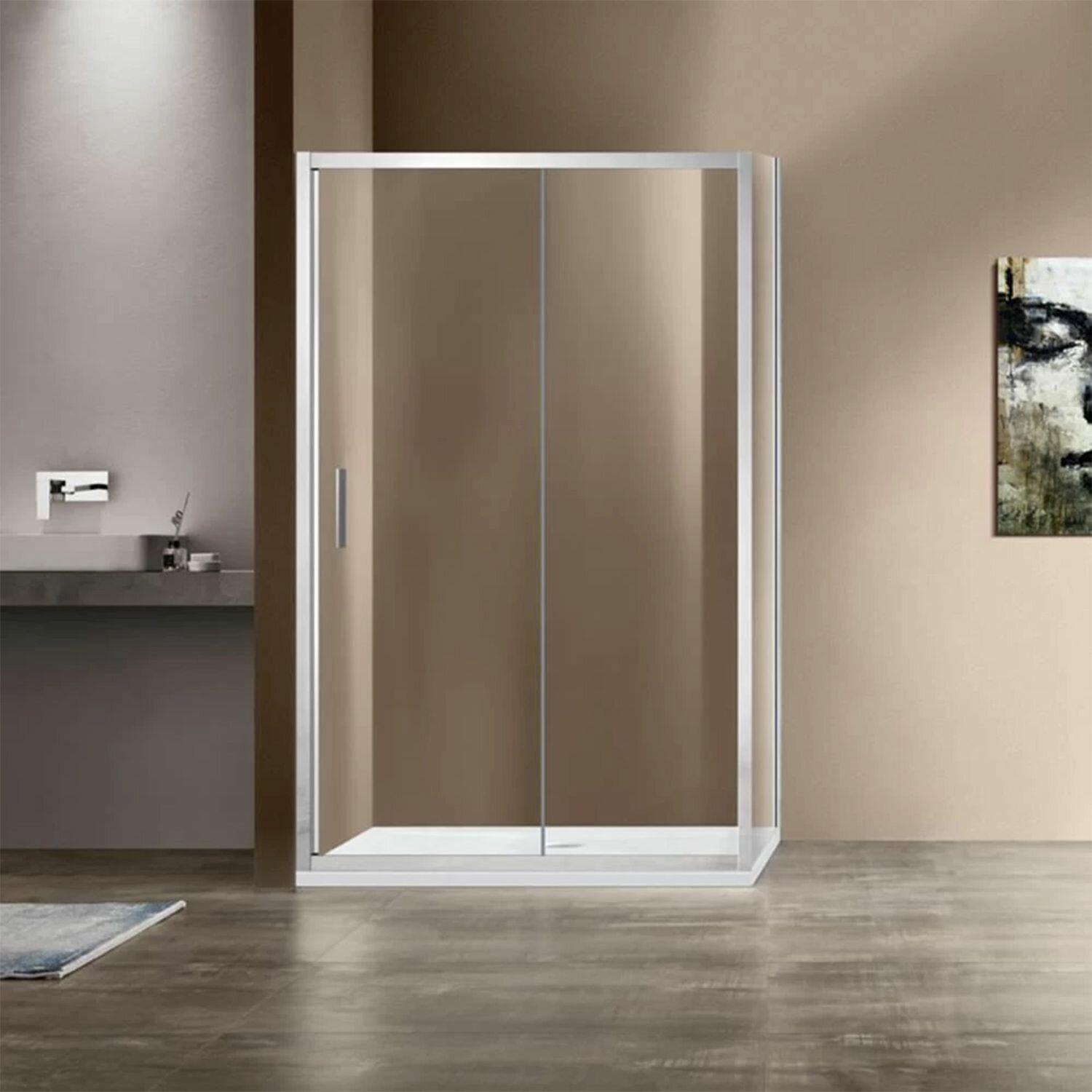 Боковая панель Vincea см хром, стекло прозрачное. VSG-1G900CL - фото №3
