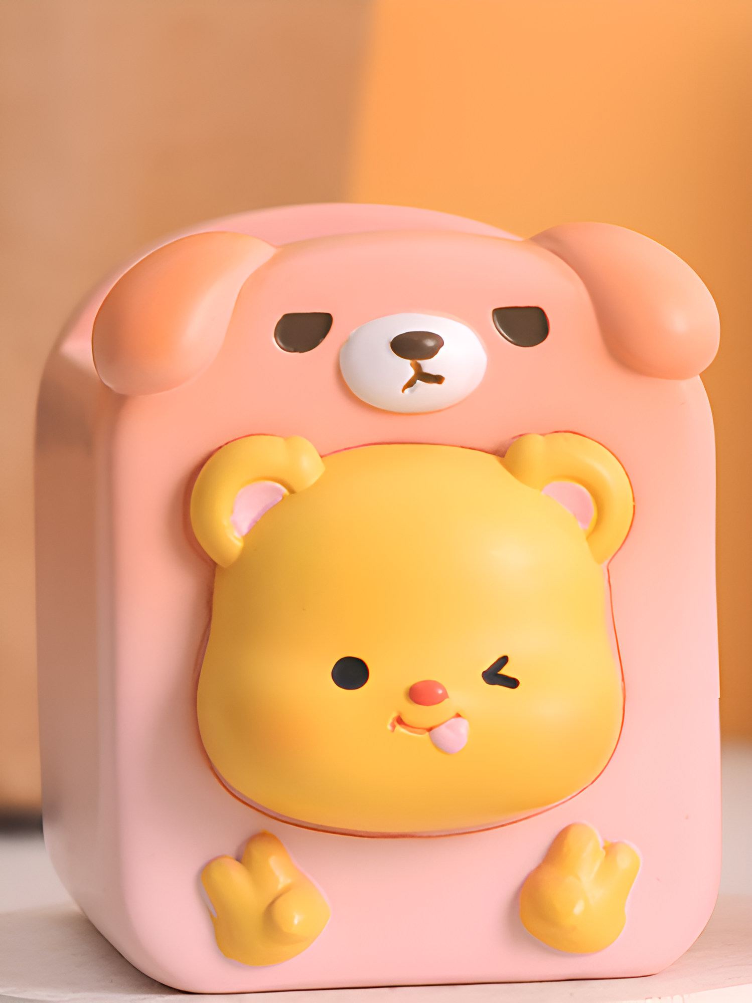 Подставка для канцелярии / органайзер настольный "Funny friend", dog-bear, 9х6х8,5 см