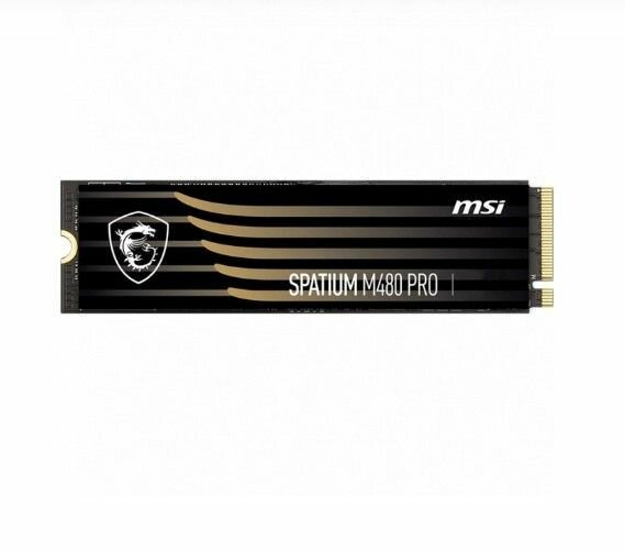 Твердотельный накопитель SSD MSI 1TB PCIe 4.0 NVMe M.2 SPATIUM M480 PRO (S78-440L1G0-P83) — фото 1