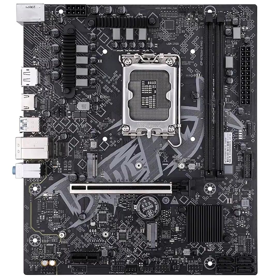 Материнская плата Colorful BATTLE-AX B760M-D PRO V20, LGA1700, Intel B760, Micro-ATX, RTL (BATTLE-AX B760M-D PRO V20) — фото 1