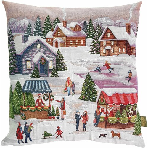Наволочка декоративная 48Х48 Рождественская ярмарка