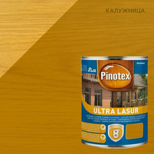 Изображение товара Лазурь для защиты древесины Pinotex Ultra Lasur Эстония (1л) калужница