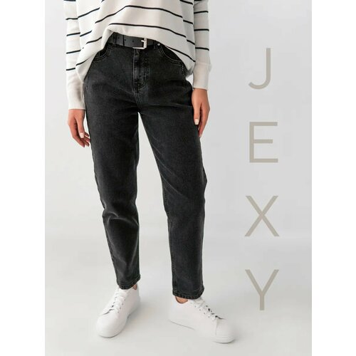 фото Джинсы jexy, размер xs (42-44), серый, черный