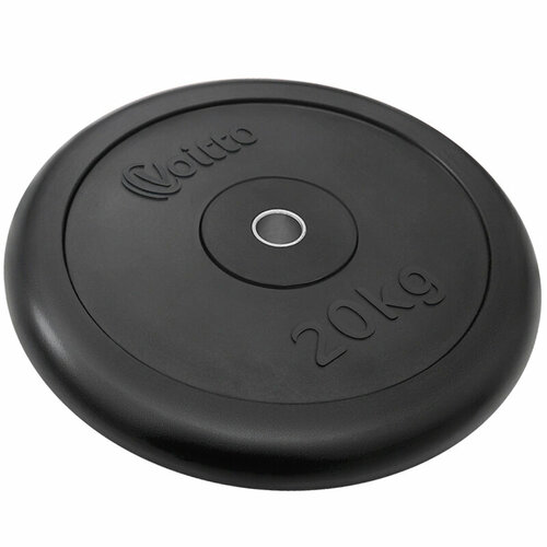 Диск обрезиненный Voitto 20 кг, черный (d26)