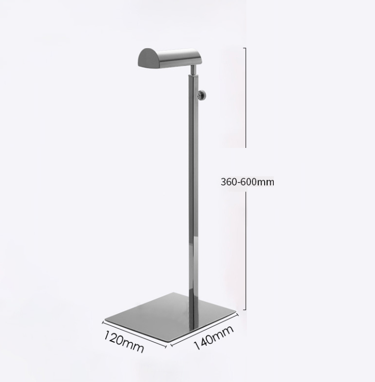 Подставка металлическая MyPads Y507687 регулируемая по высоте для демонстрации сумок на витрине магазина торговое оборудование высота от 36-60см.