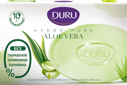 DURU Мыло кусковое Hydro Pure Aloe Vera алоэ вера, 106 г