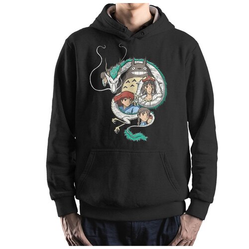 фото Толстовка dream shirts фильмы "студия гибли" мужская черная s