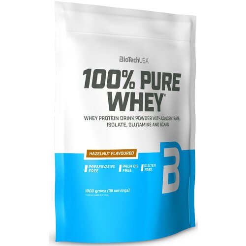 Протеин BioTechUSA 100% Pure Whey, 1000 гр., каштан протеин biotechusa 100% pure whey 1000 гр шоколад