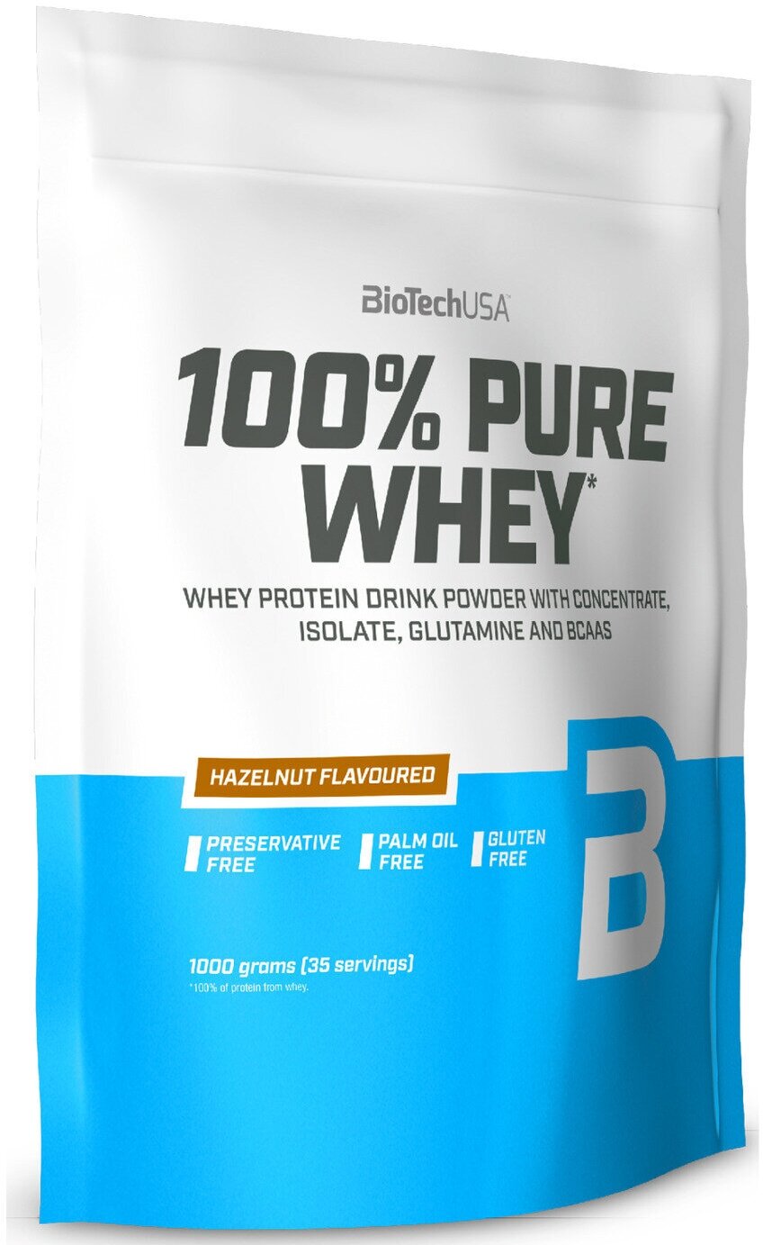 BioTechUSA 100% Pure Whey 1000 гр., каштан