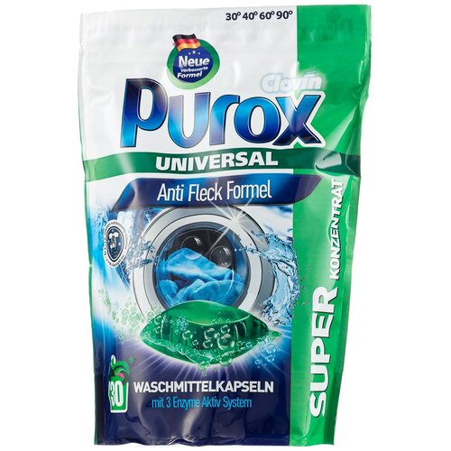 Капсулы для стирки Purox Universal, 0.5 кг, 30 шт.