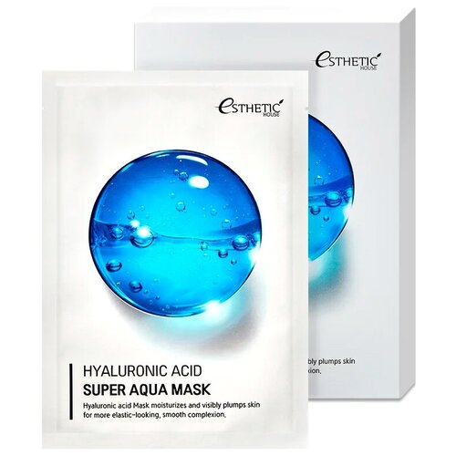 Esthetic House Тканевая маска с гиалуроновой кислотой Hyaluronic Acid Super Aqua Mask, 25мл