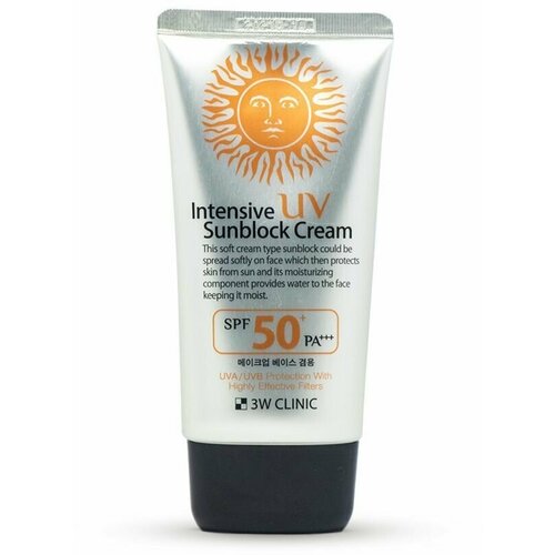 3W Clinic Солнцезащитный Крем Intensive UV Sun Block SPF50 PA+++,70гр