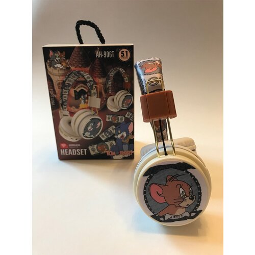 Наушники беспроводные Bluetooth 51 детские из серии Том и Джерри с изображением кота Джерри 139000₽