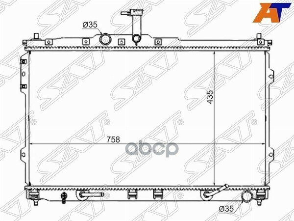 SAT SAT Радиатор HYUNDAI H1H200STAREX 07- SAT HY001307