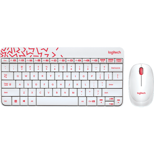Logitech Wireless Desktop MK240 (Keybord&mouse), USB, White, [920-008212] клавиатура exegate mk240