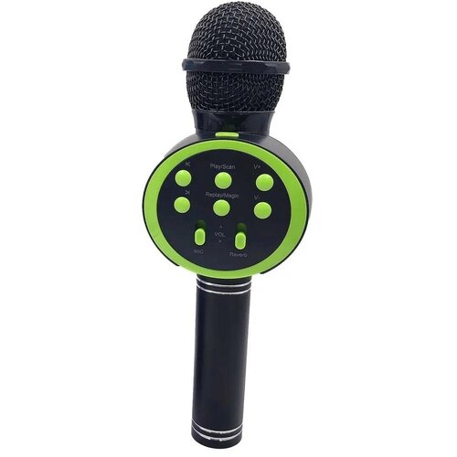 Беспроводной микрофон-караоке V11 Черно-Зеленый 119000₽