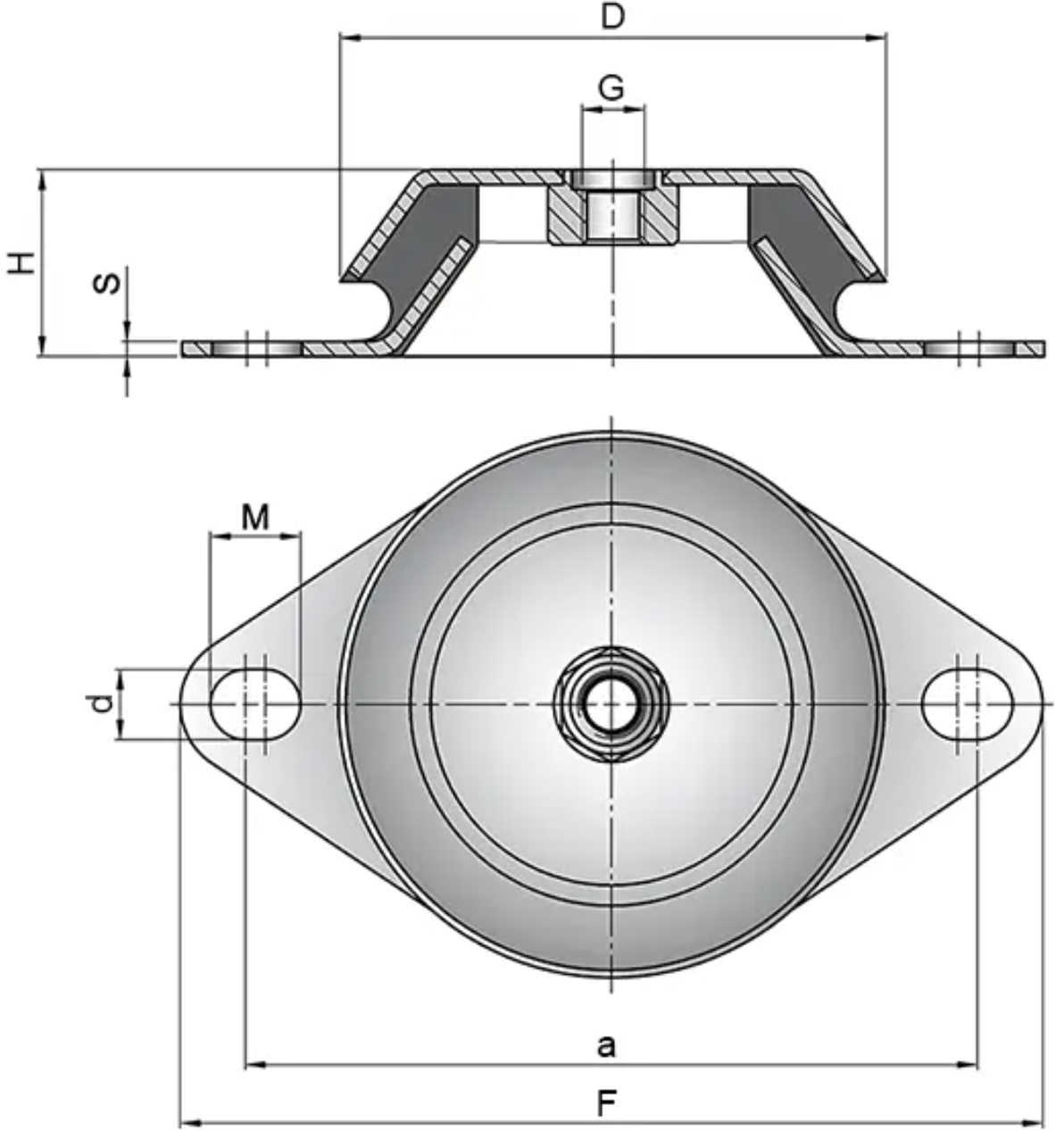 Виброопора EPC 02-45