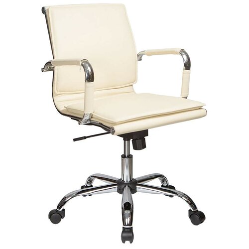 фото Компьютерное кресло бюрократ ch-993-low для руководителя, обивка: искусственная кожа, цвет: ivory