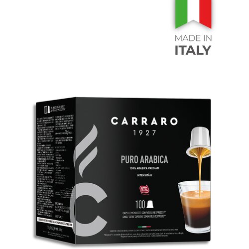 Кофе в капсулах Carraro Puro Arabica для системы Nespresso, 100 капсул