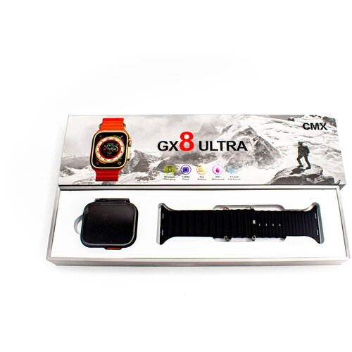 Смарт часы Smart Watch X8 ULTRA Наручные Часы мужские , умные часы мужские, часы смарт 8 серии спортивные, 49mm, Черный