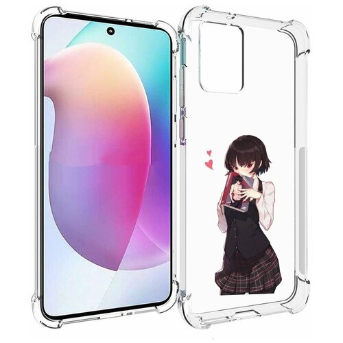 чехол mypads persona 5 makoto niijima для tcl 30 tcl 30 5g tcl 30 plus задняя панель накладка бампер Чехол MyPads Persona 5 - Makoto Niijima для Motorola Edge 30 Neo задняя-панель-накладка-бампер