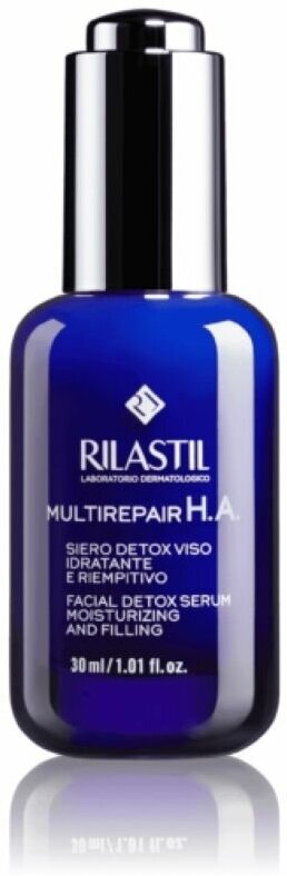 RILASTIL MULTIREPAIR H.A. Детокс-Сыворотка для лица восстановление, увлажнение, эффект филлера 30 мл