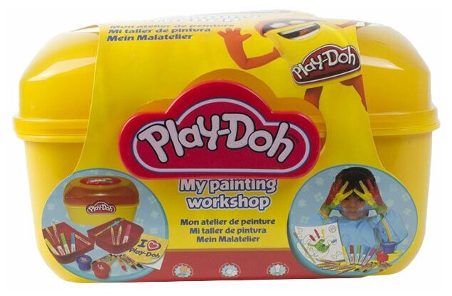 Набор Play doh &quotСундучок художника&quot, 5 маркеров, 5 восковых мелков, альбом, кисть, 3 баночки красок. CPDO013-PE