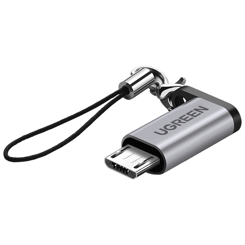 Адаптер UGREEN US282 (50590) USB-C Female to Micro USB Male Adapter. Цвет: серый waterproof flush mount usb dock adapter dashboard pan usb 3 0 port male to female extension cable for car motorcycle