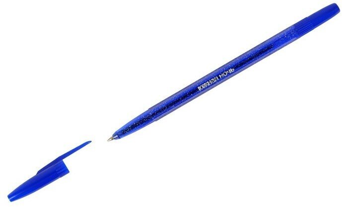 Ручка шариковая Стамм "Южная ночь", узел 0,7 мм, чернила синие на масляной основе, корпус с блестками, 50 штук