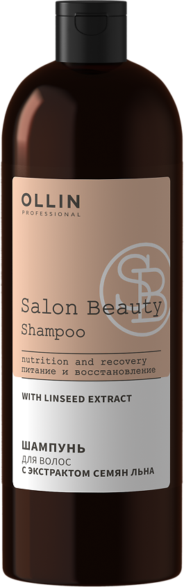 Ollin Prof Salon Beauty Шампунь для волос с экстрактом семян льна 1 000 мл 1 шт