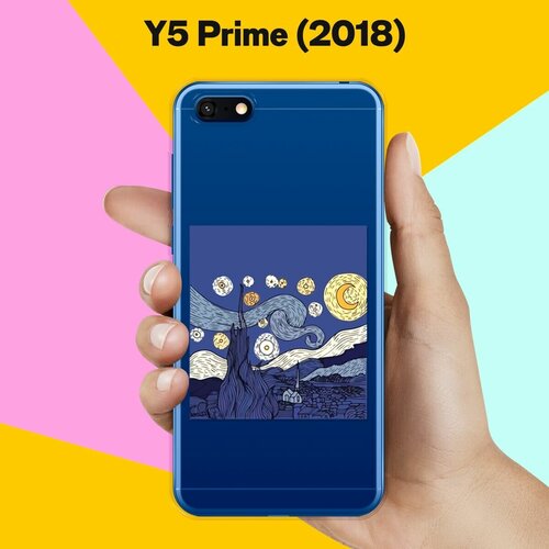 Силиконовый чехол Ночь на Huawei Y5 Prime (2018) силиконовый чехол ночь на huawei y5 prime 2018