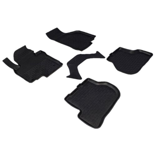 фото Резиновые коврики с высоким бортом для volkswagen golf vi 2008-2012 seintex