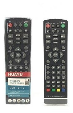 Пульт ZOLAN DVB-T2+TV HUAYU для ресиверов универсальный черный