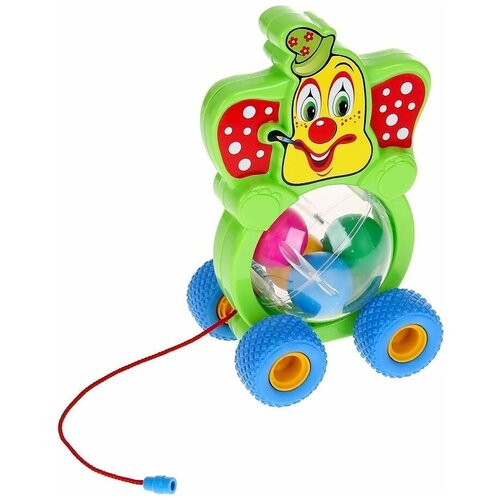 каталка игрушка полесье бимбосфера бурундук 54449 красный Каталка-игрушка Полесье Бимбосфера Клоун (54425), зеленый
