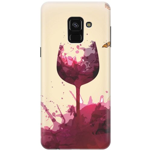 фото Re:paчехол - накладка artcolor для samsung galaxy a8+ (2018) с принтом "летнее вино"