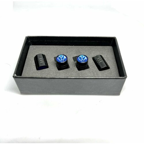 Колпачки на ниппель с логотипом. Подарочная упаковка, комплект из 4 штук.