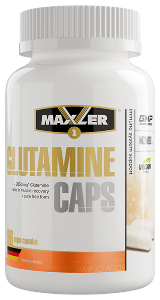 Аминокислоты отдельные Maxler Glutamine Caps (90 веганских капсул) Нейтральный