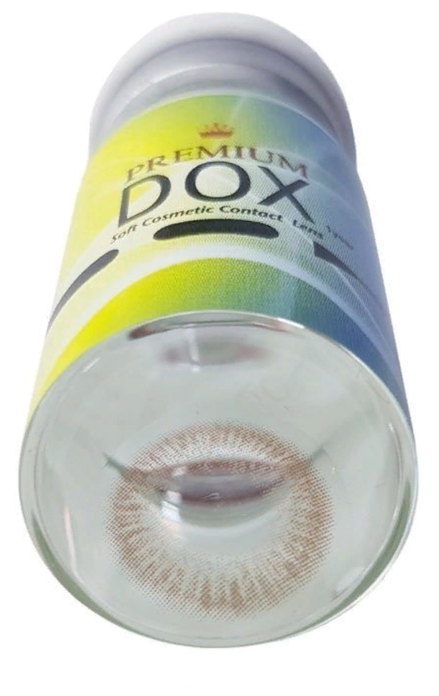 Цветные контактные линзы DOX; C123_Brown_-5.00 ; BC-8.6; DIA-14.2; коричневый; 1 штучка