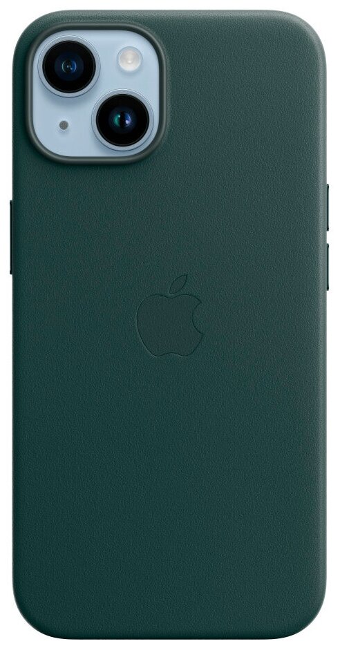 IPhone 14 Leather Case with MagSafe - Forest Green