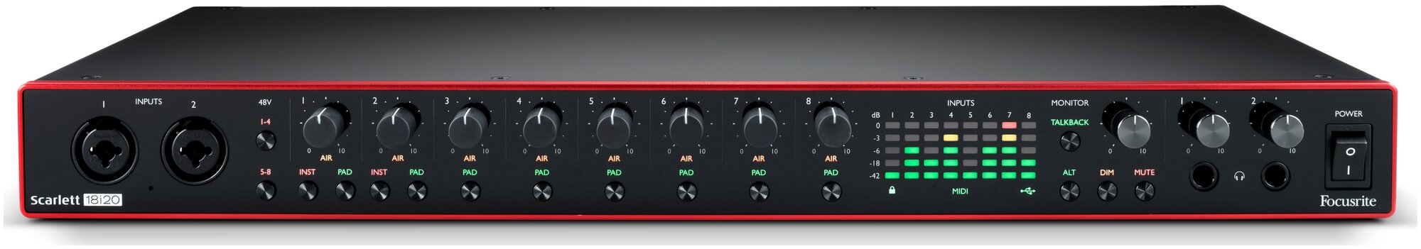 Внешняя звуковая карта Focusrite Scarlett 18i20 3rd Gen